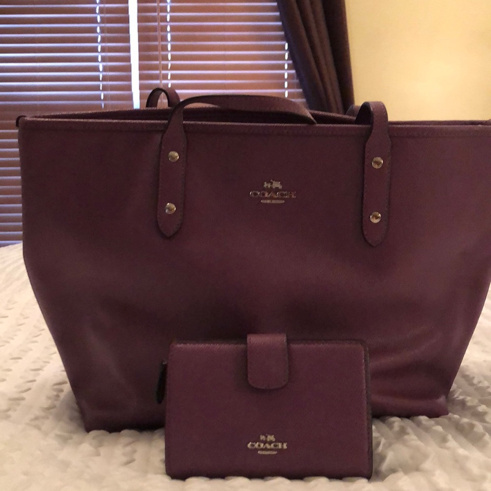 Coach bag and matching wallet